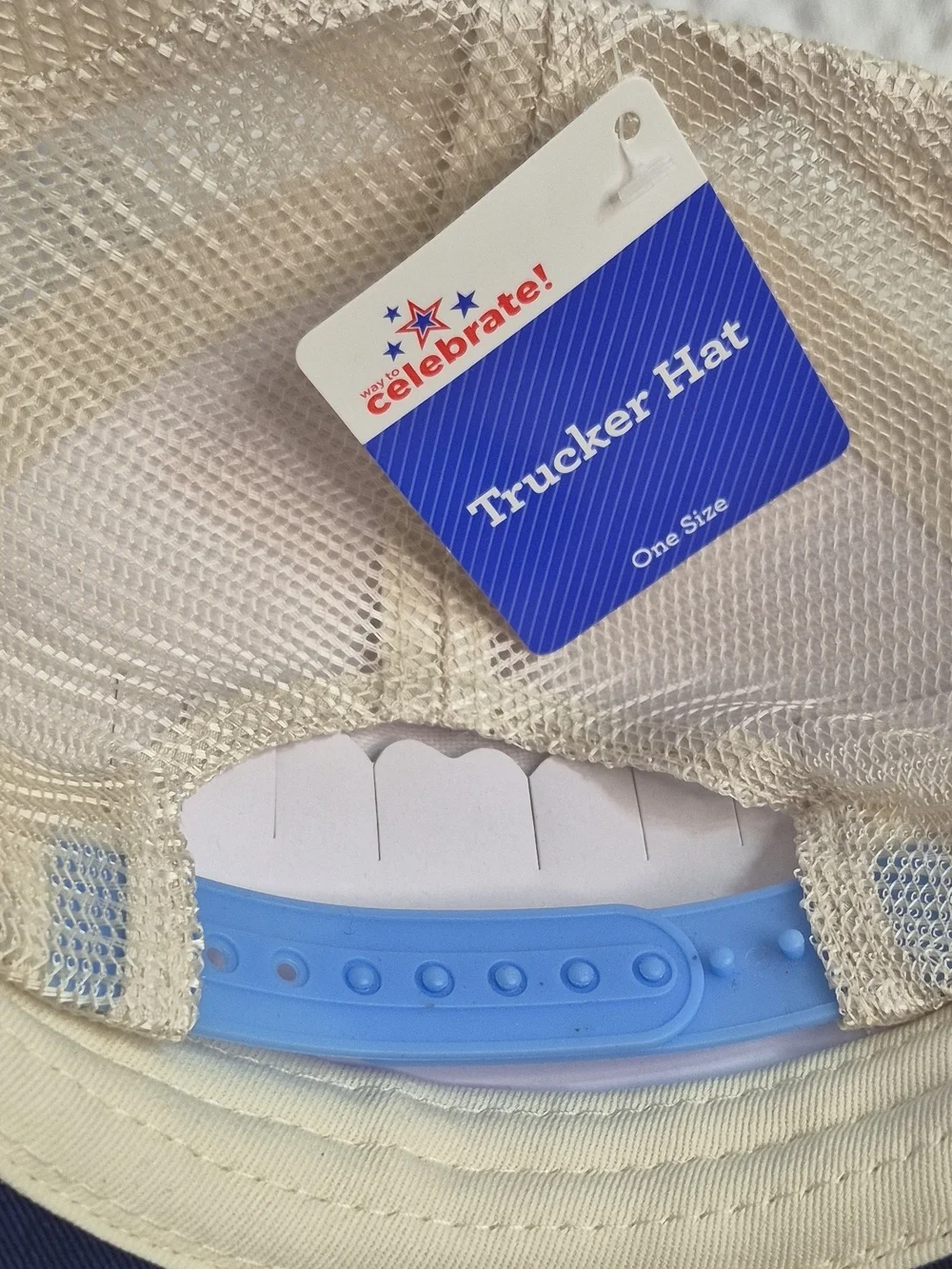Way to Celebrate! Patriotic Trucker Hats Lot of 2 One Size Red White Blue